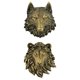 thumbnail image 1 of Decoraciones de pared para el hogar,estatuilla animal ornamento estatua decoración del hogar,busto de cabezas de animales salvajes para colgar en la pared,oficina en casa decoración de pared, 1 of 3