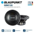 thumbnail image 2 of Blaupunkt 12" Single Voice Coil Subwoofer with 800W Power (GBW120), 2 of 7
