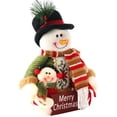 thumbnail image 5 of Christmas Table Decorations , Christmas Rustic Decorative Snowman Table Décor Christmas Table Centerpiece for Xmas Winter Holiday - Santa Claus+snowman, 5 of 6