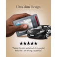 thumbnail image 5 of Slim Minimalist Front Pocket Wallets For Men & Women - Genuine Leather Credit Card Holder W/ Thumbhole RFID Wallet With Gift Box, 5 of 7