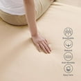 thumbnail image 3 of 100% Egyptian Cotton Fitted Sheet Twin XL/Split King Size, 600 Thread Count, Single Fitted Sheet Only,16" Deep Pocket Sheet, Soft & Elastic Sateen Weave Bottom Sheet for Home (Beige, Twin XL), 3 of 7
