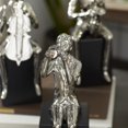 thumbnail image 6 of 5"W, 14"H Silver Porcelain Musician Sculpture with Black Base, by DecMode (4 Count), 6 of 9