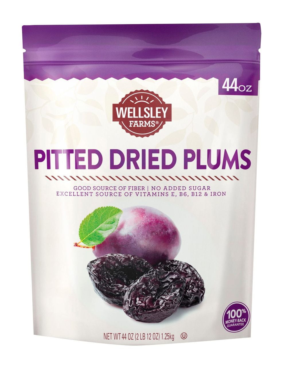 Wellsley Farms Gourmet Dried California Plums, 1 Count Per Pack, New, 44 oz Net Quantity