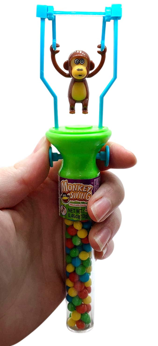 Swinging Monkey Candy Filled Toy Party Favors - Animal Shaped