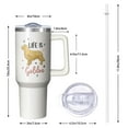 thumbnail image 3 of 1pc Golden Retriever 40oz Tumbler with Straw & Handle - Insulated Stainless Steel Cup | Holiday Gift for Man Women (Christmas, Valentine's, Birthday), 3 of 5
