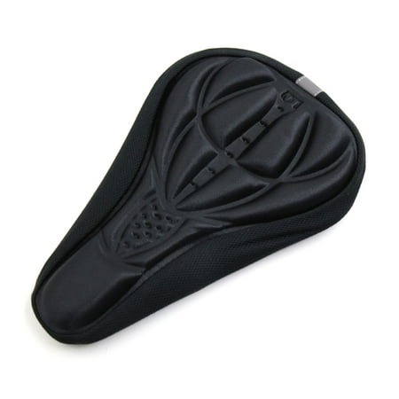 Black 3D Gel Silicone  Saddle Pad Cushion Cover for Bike Bicycle