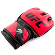 UFC Ground Game MMA Gloves - S/M, Red - Grappling and Striking MMA Training Gear for Beginner to Intermediate Fighters