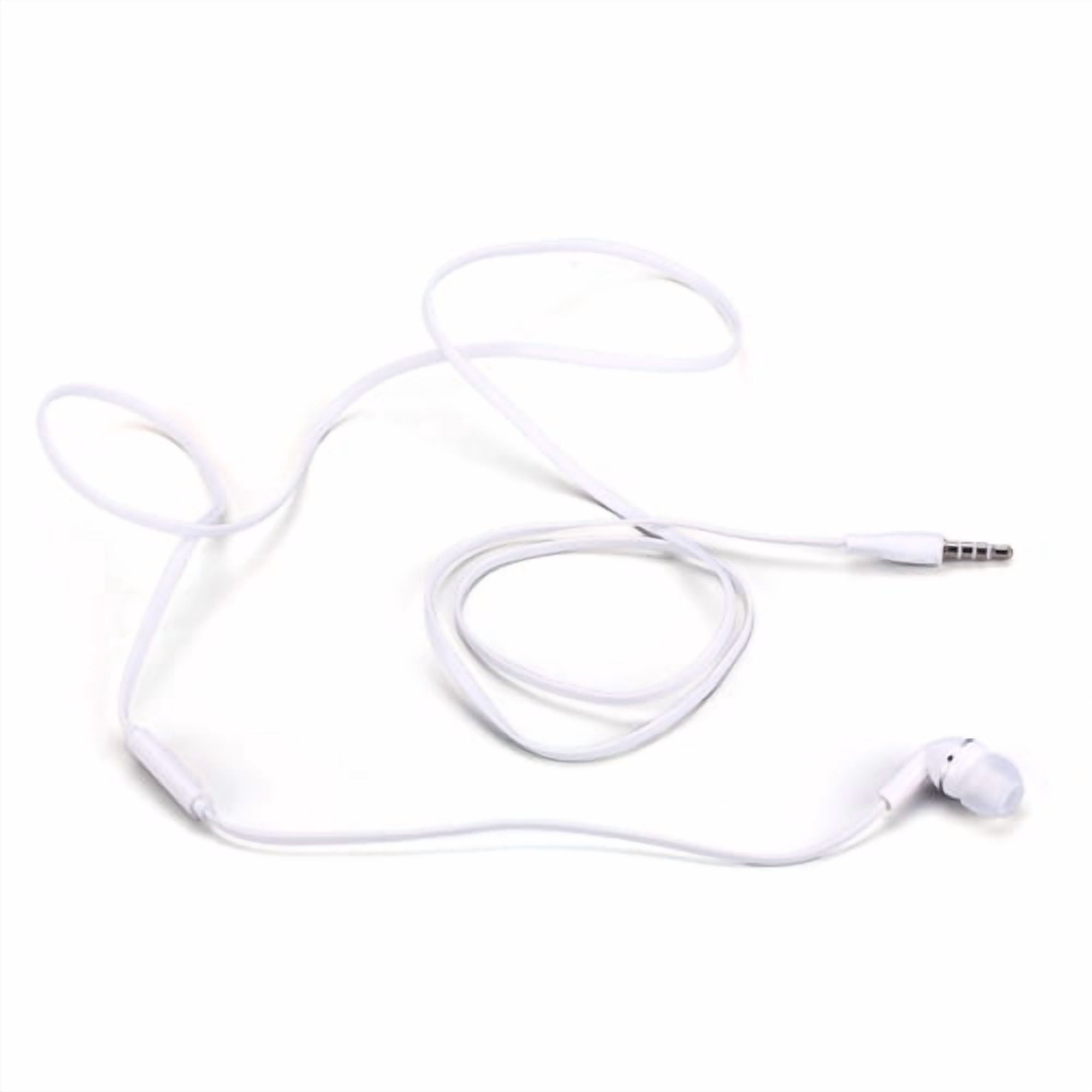Mono Headset Earphone w Mic for Motorola Moto G 5G (2022)/Moto G 5G (2023)/Moto 5G (2024)/Moto 5G (2025)  - Wired Earbud 3.5mm Single Headphone Hands-free Microphone White