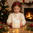 thumbnail image 3 of WYBXZ Lighted Christmas House Decor, Ceramic LED Village Accent for Holiday Tabletop, 3 of 9