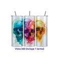 thumbnail image 2 of Termo Skinny De Acero Popote 600ml Calavera Mod.f81, 2 of 4