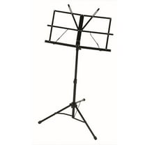WHAMVOX Adjustable Folding Music Stand with Carrying Bag (Black)