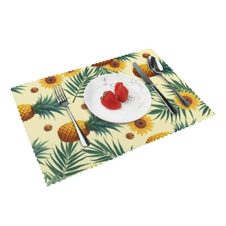 

Fresh Green Avocado Placemats Set Of 4 Wipeable Pvc Table Mats For Party Kitchen Dining Decor 12X18 Inch