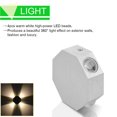 thumbnail image 3 of Naiovety Lámpara de pared LED Octagon Lámpara de pared de 4 LED Blanco cálido 4W 3000K- AC 85-265V 50 / 60Hz para escaparate de sala de estar Iluminación y accesorios No.1 Naiovety HA024501-01, 3 of 5