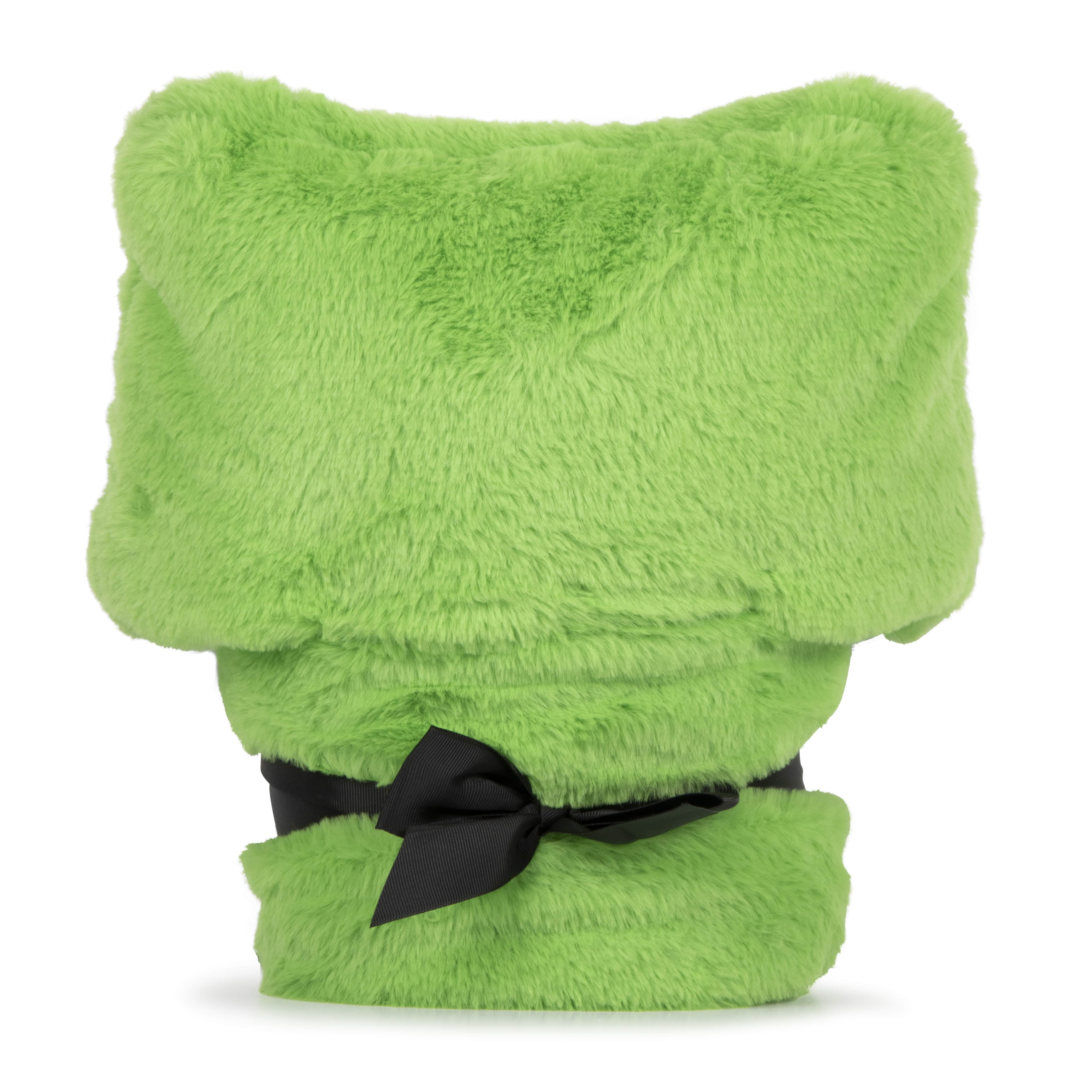 Minecraft Creeper Kids Hooded Silk Touch Throw Blanket, Polyester Faux Fur, Green, Mojang, 54" x 40"