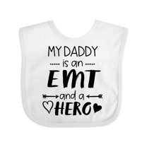 Inktastic My Daddy is an EMT and a Hero Boys or Girls Baby Bib