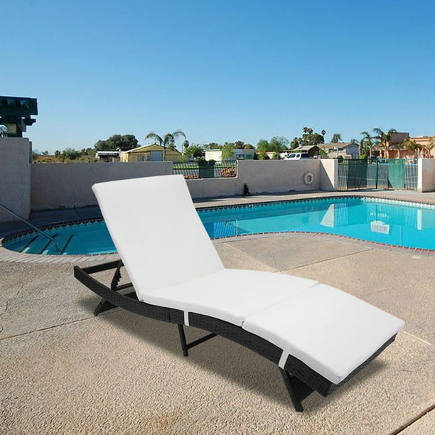 Pool Lounge Chair Adjustable Patio, Pool Lounge Chairs
