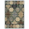 thumbnail image 2 of Orian Four Seasons Area Rug 1835 Indoor/Outdoor Multi Squares Blocks Floor Decor Modern Carpet, 2 of 6