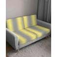 thumbnail image 3 of Yellow Ombre Sofa Couch Cushion Covers Washable, Removable Stretchable Sectional Couch Covers, Farmhouse Grey Modern Art Slipcovers for L & T Shape Sofa Furniture Protector L Size 1 pc, 3 of 7
