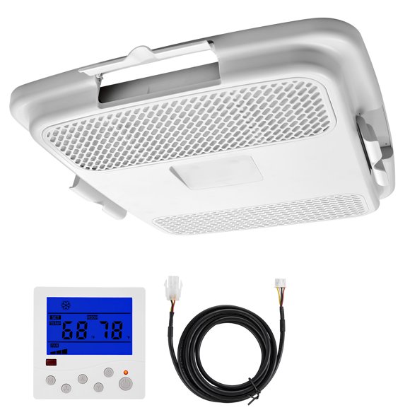 KFFKFF Boîte de Distribution d'Air, Climatiseur de VR 115 V Sans Conduit, Unité ADB avec Panneau de Fonctionnement, Filtre Détachable et Débit d'Air à Quatre Voies, Blanc