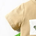 thumbnail image 6 of Tkrady Toddler Outfits for Boys Spring Summer New Cute Cartoon Embroidery Short Sleeve T Shirts Top Elastic Waist Shorts Set, Sizes 0-4 Years, 6 of 7