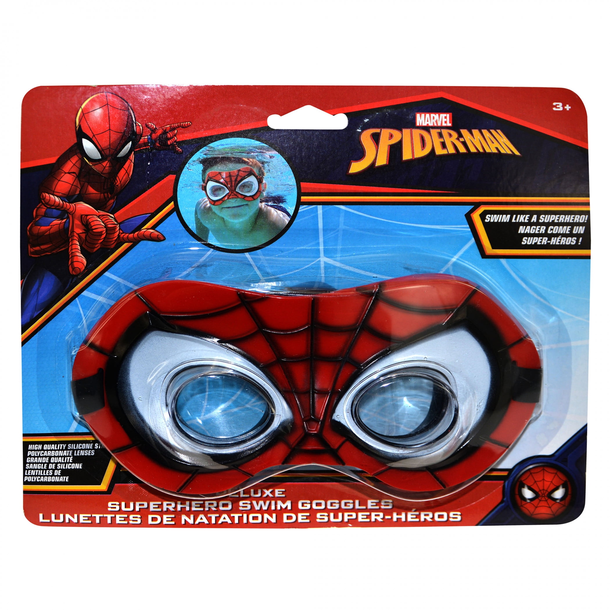 Marvel Spiderman 3D Character Swimming Goggles 