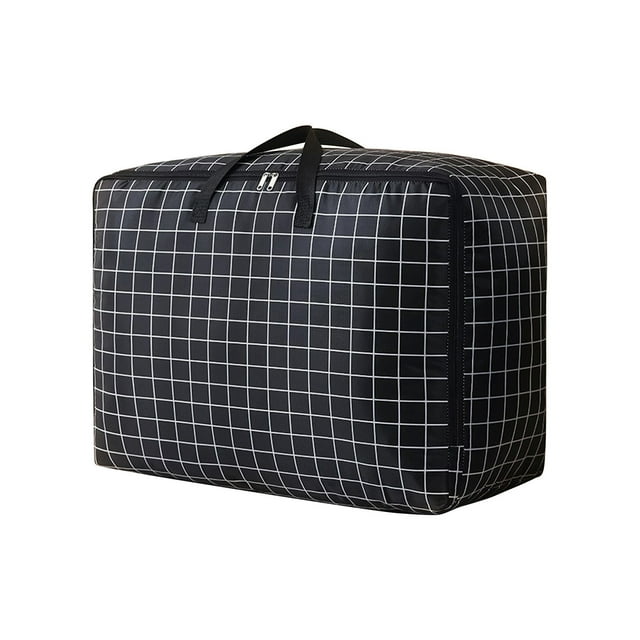 Organisateur de Sacs de Rangement Grand Sac de Rangement, Compartiment à Bagages Imperméable et Épaissi, Sac de Rangement Pliable avec Poignée Solide et Fermeture Éclair, Convient à la Literie, aux Couvertures, aux Couvertures et aux Vêtements