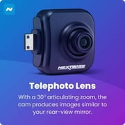 Nextbase 222X Compact Dual Dash Cam Front & Rear 2.5 HD IPS Screen, 1080p Full HD, 6 Layer Lens, Black, 0.17 lbs assembled.