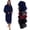 Blue, variant on Mens Robe Hooded Wrap Style - Mid Length Fleece (XX Large/XXX Large, Pewter Gray)