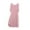 Pink, variant on Women's Short Sleeve Nightgown Flannel Pajama Dress with Pocket Soft Modal Cotton Polyester Blend Casual Sleepwear for Women L - XL