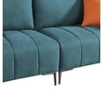 thumbnail image 6 of LaMuseCybèle 76.3 inch Sofa Couch, Fabric Loveseats Couch with 2 Side Pockets, Deep Seat Sofa for Living Room, Bedroom, Apartment, Movable Back (Green), 6 of 6