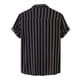 thumbnail image 2 of Camisas Negras Para Hombre Camisa superior informal de verano para hombre, camisas con estampado de hawaiana, camisa de manga corta con cuello vuelto, camisa de (Black, XXL), 2 of 5