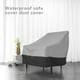 thumbnail image 4 of Funda para silla Patio Lounge Oxford Protector Impermeable para banco de exterior Funda antipolvo para muebles, gris y negro Jumpingount HA3835-02B, 4 of 6