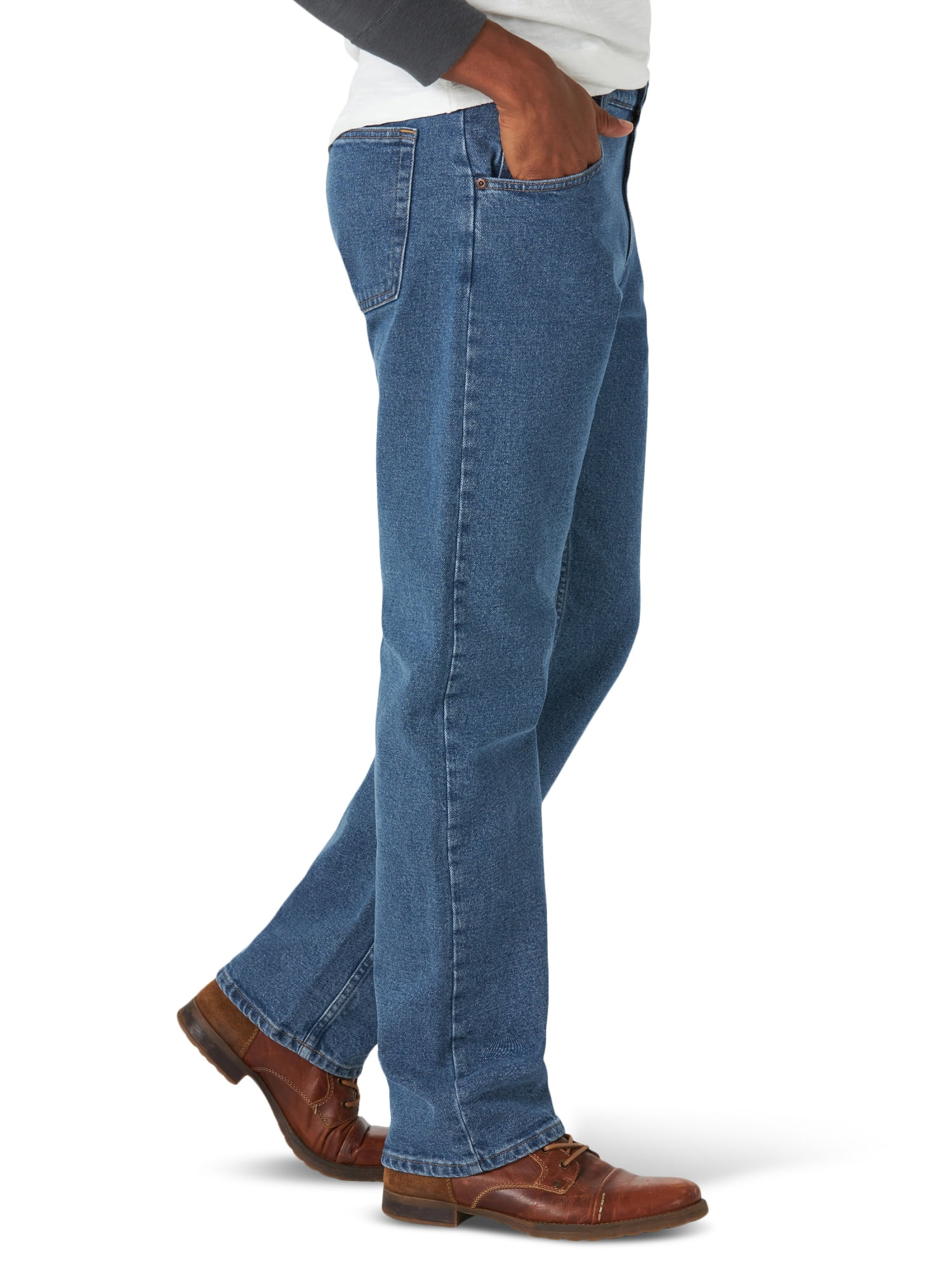 Wrangler Men\'s and Big Men\'s Regular Fit Jeans with Flex
