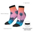 thumbnail image 6 of Sigee Beach with Palm Trees for Crew Soft Moisture-wicking Socks ,Cushion Moisture Wicking Boot Socks for Men and Women, 6 of 7
