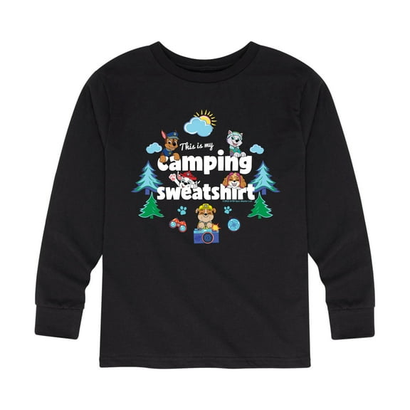 Paw Patrol - This Is My Camping Sweatshirt - Toddler And Youth Long Sleeve Graphic T-Shirt