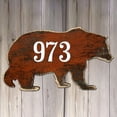 thumbnail image 4 of Bear Wooden Custom House Number Sign by G. DeBrekht | Nature Wildlife Decor - MA98214, 4 of 7