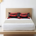 thumbnail image 6 of Coolnut Sexy Red Lips Pillowcase for Hair and Skin Silk Pillowcase Queen Size 20×30in, Soft and Breathable Slippery Satin Pillowcase Covers for Sleep Decor Giftsation 283, 6 of 7