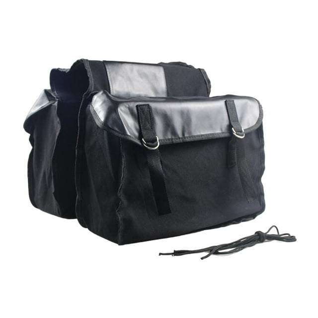 Almencla Sacoche Double Face pour Courses Voyage Noir