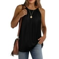 thumbnail image 4 of Xunlbb Womens Tank Tops Sleeveless Tank with Halter Neck Loose Fit Tops Formal Outfit for Dating Party Summer Beach Fashion Casual Daily Outfit Plus Size, 4 of 9