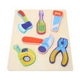 thumbnail image 5 of Emoshayoga Tools de Madera Puzzles Puzzles de Madera para Niños, Formas de Herramientas Empotradas, Redondeadas y Seguras, Educación Temprana en Kindergarten, 5 of 5