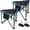 Black Tripod-2 Pack, variant on Oversized Camping Stool for Adults, Thick Padded 18.1 Inch Folding Ottoman Foot Rest, 440 Lbs Heavy Duty Outdoor Camp Chairs with Anti-Slip Foots & Carry Bag for Fishing Lawn Travel (Black)