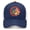 Navy-blue-orange, variant on United States 250th Anniversary Hat, Adjustable 250 Year American Anniversary Cap Blue