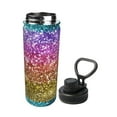 thumbnail image 2 of Daiia Glitter Rainbow Printed 18 OZ Sports Insulated Kettle Drinking Cup Water Bottle Stainless Steel Kettle Portable Cup For Gym, 2 of 7