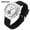 Black Silver, variant on Dual Display Digital Watch – Waterproof, Alarm, Stopwatch, Affordable Unisex Silicone Strap