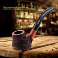thumbnail image 1 of Pipa para fumar marihuana, minipipa de cigarrillo de fondo plano de 3 mm, pipa de brezo elegante y moderna, 1 of 12