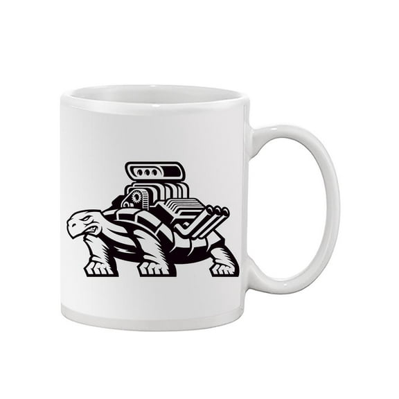 Cartoon Tortoise Engine Shell Mug - Image by Shutterstock,