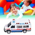 thumbnail image 4 of Modelo De Ambulancia De Aleación, Aleación De Modelo De Vehículo De Emergencia Con Luces LED Para Mayores De 3 Años Amonsee No, 4 of 7
