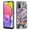 F, variant on Feishell Case for Samsung Galaxy A03s 6.5 inch,Fashion Flower Pattern Flexible Silicone Shockproof Cover for Women Girls Slim Transparent Phone Case Support Wireless Charging,A