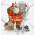 thumbnail image 2 of Cute Christmas Santa Claus Delivery Women's Graphic T Shirt Tees Brisco Brands S, 2 of 5