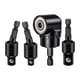 thumbnail image 3 of 3 Piezas 1/4 Pulgada 3/8 Pulgada 1/2 Pulgada Adaptador de Llave de Vaso Extensión 360 degree Rotación Universal Junta Giratoria, Herramientas de Mano Eléctr Negro y mayimx Adaptador de enchufe, 3 of 7